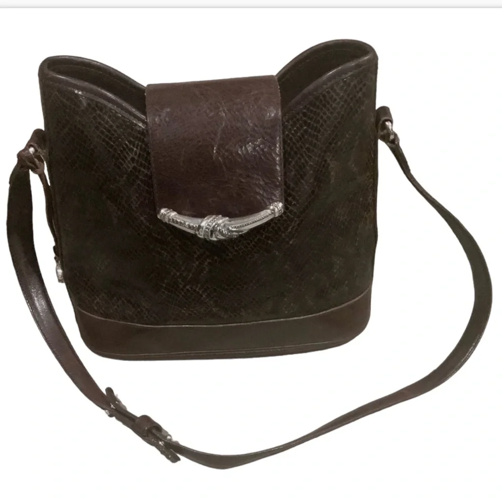 ❤️❤️ Brighton Brown Regency Collection Hobo Leather Handbag Purse❤️